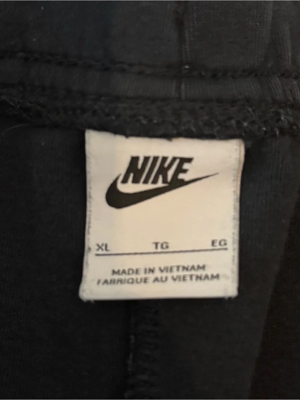 Nike Tech Fleece Joggers Men’s XL Black Gray Colorblock Sweatpants Athletic
